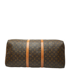 ルイ ヴィトン モノグラム キーポル55 ボストンバッグ トラベルバッグ M41424 ブラウン PVC レザー レディース LOUIS VUITTON 【中古】