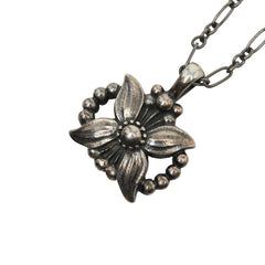 ジョージジェンセン 1998 イヤー ネックレス SV925 シルバー レディース Georg Jensen 【中古】