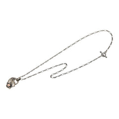 ジョージジェンセン 1999 イヤー ネックレス シルバー ピンク SV925 シルバー ローズクォーツ レディース Georg Jensen 【中古】