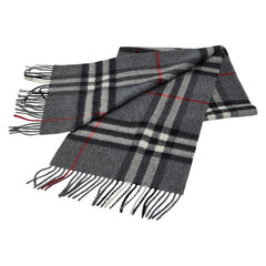 バーバリー ノバチェック マフラー グレー マルチカラー カシミヤ ウール レディース BURBERRY 【中古】