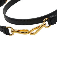 プラダ ショルダーストラップ ブラック レザー レディース PRADA 【中古】