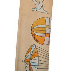 エルメス ツイリー LES FOLIES DU CIEL 大空の狂気 スカーフ オレンジ マルチカラー レディース HERMES 【中古】