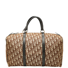 ディオール トロッター ハンドバッグ ボストンバッグ ブラウン キャンバス レザー レディース Dior 【中古】