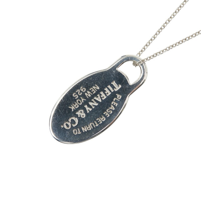 ティファニー リターン トゥ ティファニー オーバルタグ ネックレス SV925 シルバー レディース TIFFANY&Co. 【中古】