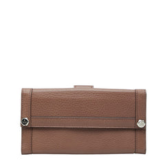 グッチ 長財布 Wホック 231839 ブラウン キャンバス レザー レディース GUCCI 【中古】