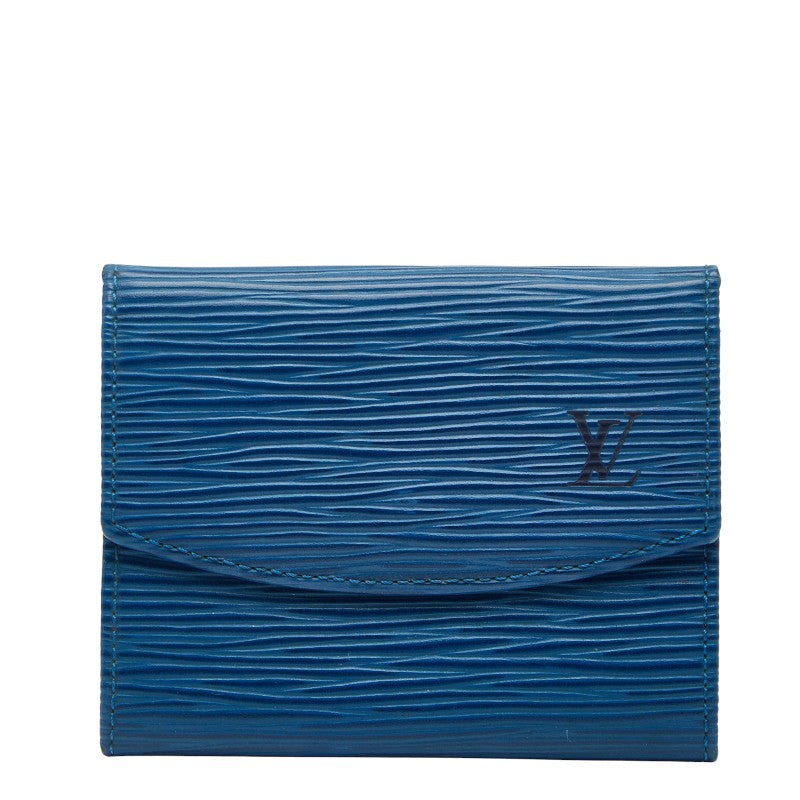 ルイ ヴィトン エピ ポルトモネ サーンプル コインケース 小銭入れ M63415 トレドブルー レザー レディース LOUIS VUITTON 【中古】