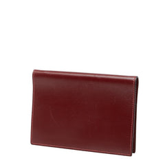 エルメス アジェンダGM 手帳カバー ルージュアッシュ ワインレッド ボックスカーフ レディース HERMES 【中古】