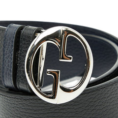 グッチ ベルト 85/34 449715 ブラック レザー メンズ GUCCI 【中古】