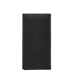 ブルガリ ロゴ 長財布 ブラック レザー メンズ BVLGARI 【中古】