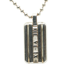 ティファニー アトラス プレート ネックレス SV925 シルバー レディース TIFFANY&Co. 【中古】