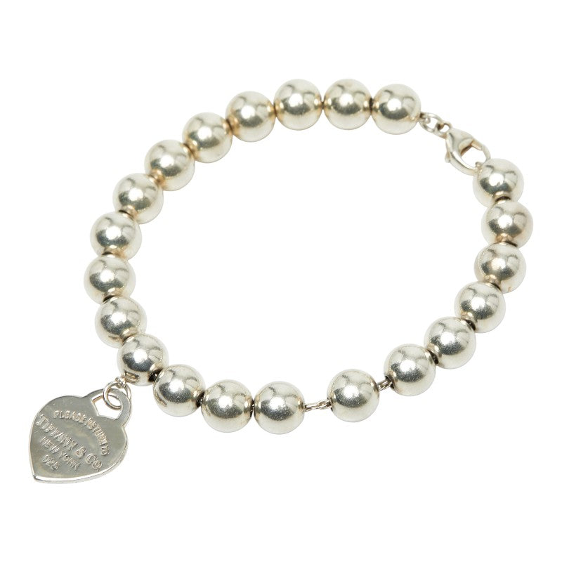 ティファニー リターン トゥ ティファニー ハートタグ ブレスレット ボールチェーン SV925 シルバー レディース TIFFANY&Co. 【中古】