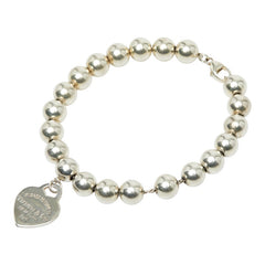 ティファニー リターン トゥ ティファニー ハートタグ ブレスレット ボールチェーン SV925 シルバー レディース TIFFANY&Co. 【中古】