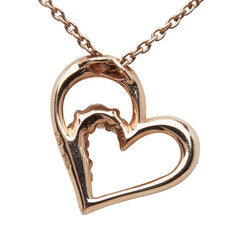 スタージュエリー ハート モチーフ ペンダントネックレス K10PG ピンクゴールド レディース STAR JEWELRY 【中古】
