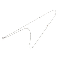 K18WG ホワイトゴールド ダイヤ0.20ct ペンダントネックレス レディース 【中古】