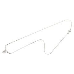 Pt900 プラチナ Pt850 プラチナ ダイヤ0.34ct フラワー 花 モチーフ ペンダントネックレス レディース 【中古】