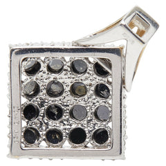 K18WG ホワイトゴールド ダイヤ1.30ct ダイヤ0.40ct ひし形 モチーフ ペンダントトップ レディース 【中古】