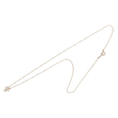 ヴァンドーム K10PG ピンクゴールド ダイヤ0.06ct ネックレス レディース VANDOME 【中古】