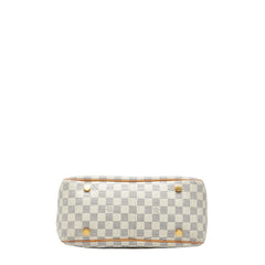ルイ ヴィトン ダミエ アズール フィジェリPM ショルダーバッグ トートバッグ N41176 ホワイト PVC レザー レディース LOUIS VUITTON 【中古】