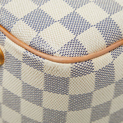 ルイ ヴィトン ダミエ アズール フィジェリPM ショルダーバッグ トートバッグ N41176 ホワイト PVC レザー レディース LOUIS VUITTON 【中古】