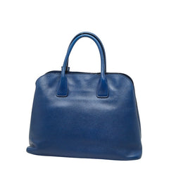 プラダ ハンドバッグ BN2554 ブルー サフィアーノレザー レディース PRADA 【中古】