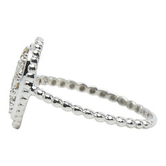 K18WG ホワイトゴールド ダイヤ0.25ct リング 指輪 レディース 8.5号 【中古】