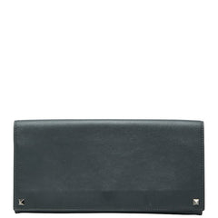 ヴァレンティノ ロックスタッズ クラッチバッグ セカンドバッグ グレー レザー レディース VALENTINO 【中古】
