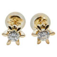 K18YG イエローゴールド ダイヤ0.30ct ピアス レディース 【中古】
