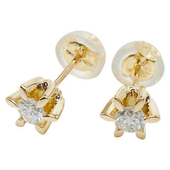 K18YG イエローゴールド ダイヤ0.30ct ピアス レディース 【中古】