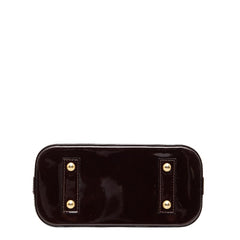 ルイ ヴィトン モノグラム ヴェルニ アルマBB ハンドバッグ ショルダーバッグ 2WAY M91678 アマラント パープル パテントレザー レディース LOUIS VUITTON 【中古】