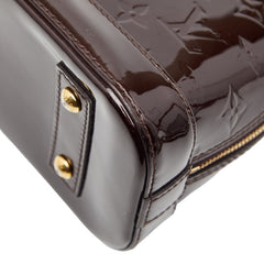 ルイ ヴィトン モノグラム ヴェルニ アルマBB ハンドバッグ ショルダーバッグ 2WAY M91678 アマラント パープル パテントレザー レディース LOUIS VUITTON 【中古】