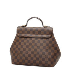 ルイ ヴィトン ダミエ ベルガモPM ハンドバッグ ショルダーバッグ 2WAY N41167 ブラウン PVC レザー レディース LOUIS VUITTON 【中古】