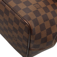 ルイ ヴィトン ダミエ ベルガモPM ハンドバッグ ショルダーバッグ 2WAY N41167 ブラウン PVC レザー レディース LOUIS VUITTON 【中古】