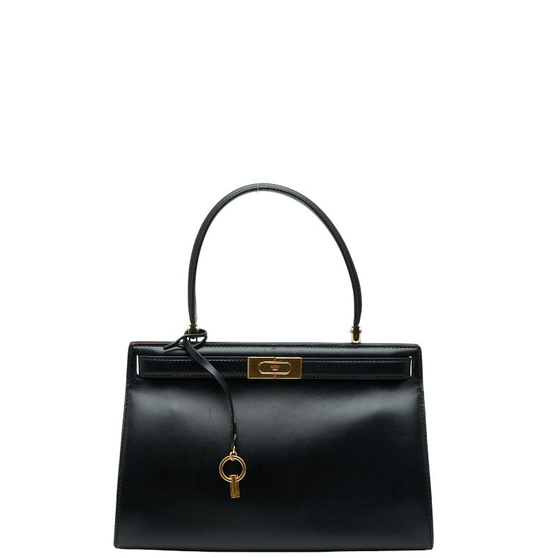 トリーバーチ ハンドバッグ ブラック レザー レディース Tory Burch 【中古】