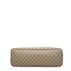 グッチ GGスプリーム トートバッグ ショルダーバッグ 2WAY 353437 グリーン キャンバス レザー レディース GUCCI 【中古】