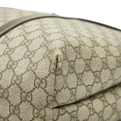 グッチ GGスプリーム トートバッグ 223668 ブラウン ベージュ PVC レザー レディース GUCCI 【中古】