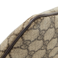 グッチ GGスプリーム 斜め掛け ショルダーバッグ 201446 ベージュ ブラウン PVC レザー メンズ GUCCI 【中古】