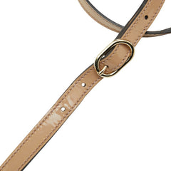 グッチ マイクログッチシマ ハンドバッグ ショルダーバッグ 2WAY 309617 ベージュ エナメル レディース GUCCI 【中古】