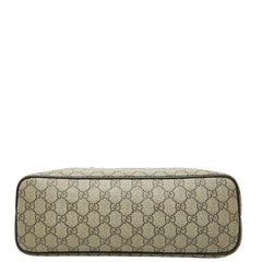 グッチ GGスプリーム ハンドバッグ ショルダーバッグ 2WAY 353440 ベージュ ブラウン PVC レザー レディース GUCCI 【中古】