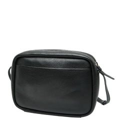 バレンシアガ ロゴ ショルダーバッグ ブラック レザー レディース BALENCIAGA 【中古】