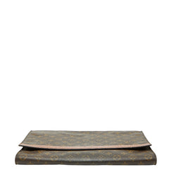 ルイ ヴィトン モノグラム ポルト エンベロープ クラッチバッグ セカンドバッグ 書類ケース M51801 ブラウン PVC レザー メンズ LOUIS VUITTON 【中古】