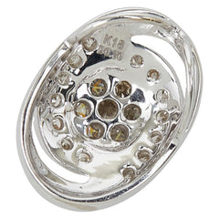 K18WG ホワイトゴールド ダイヤ0.30ct ペンダントトップ ネックレス レディース 【中古】
