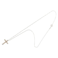 K18WG ホワイトゴールド ダイヤ1.00ct ネックレス レディース 【中古】