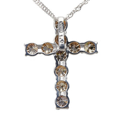 K18WG ホワイトゴールド ダイヤ1.00ct ネックレス レディース 【中古】