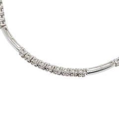 K18WG ホワイトゴールド ダイヤ0.50ct ブレスレット レディース 【中古】