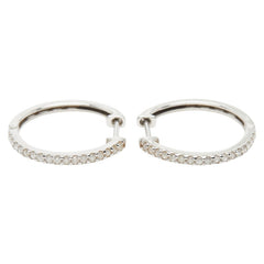 K14WG ホワイトゴールド ダイヤ0.30ct ピアス レディース 【中古】