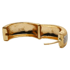 K18YG イエローゴールド K18WG ホワイトゴールド ピアス レディース 【中古】