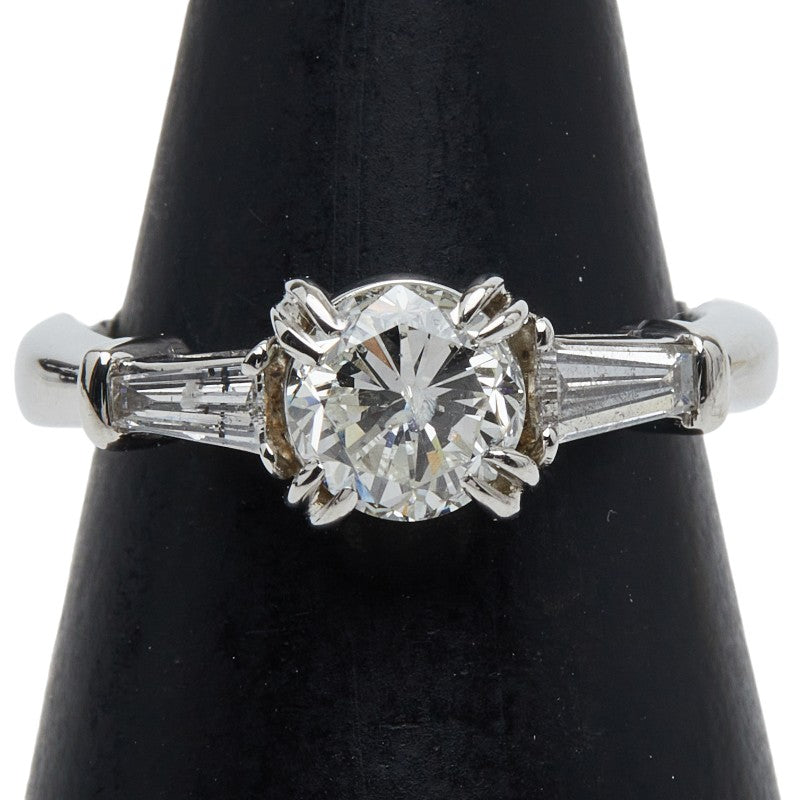 Pt900 プラチナ ダイヤ1.00ct ダイヤ0.25ct リング 指輪 レディース 6号 【中古】