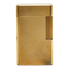 デュポン ライン1 着火確認済 ガスライター ゴールド メッキ メンズ Dupont 【中古】