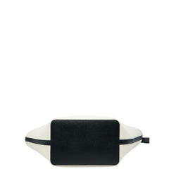 マイケルコース キンバー トートバッグ ハンドバッグ ホワイト アイボリー ブラック キャンバス レザー レディース Michael Kors 【中古】