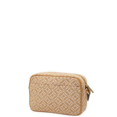 マイケルコース JET SET ITEM ロゴジャカード ウィズ アタッチ ミディアム ショルダーバッグ ブラウン キャンバス レザー レディース Michael Kors 【中古】